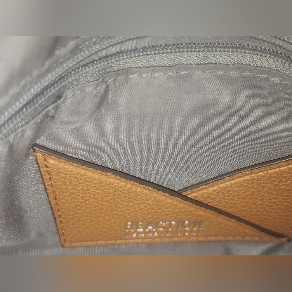 Kenneth Cole Light Brown Faux Leather Crossbody Bag - Picture 5 of 8